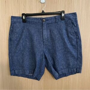 Old Navy Womens Everyday Shorts Sz 14 High Rise Chino Chambray Linen 6.5” Inseam